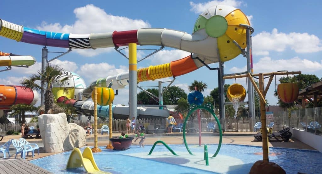 Slides at Le Château campsite in Saint Hilaire de Riez