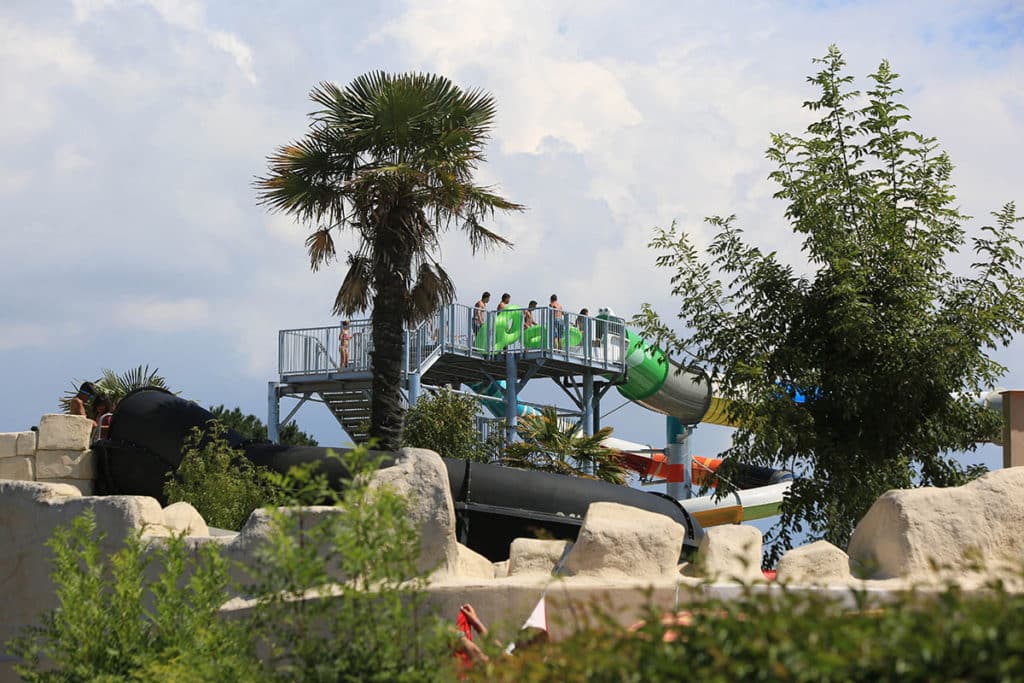 Aquatic area at camping Le Château