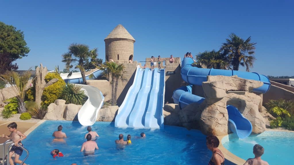 View of the slides at our Acapulco campsite