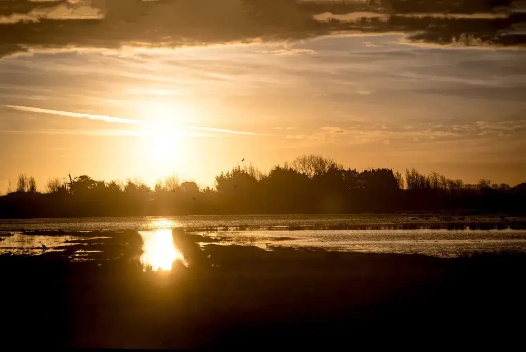 Coucher de soleil à Givrand - Camping Le Château